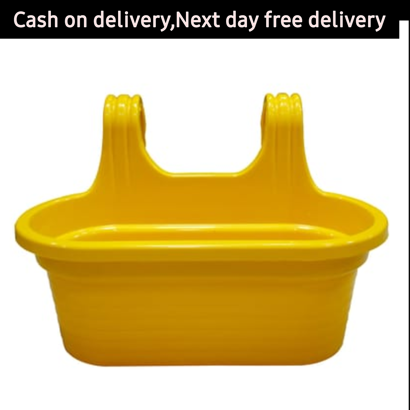 14×10 inch yellow double hook hanging pot Plantncr