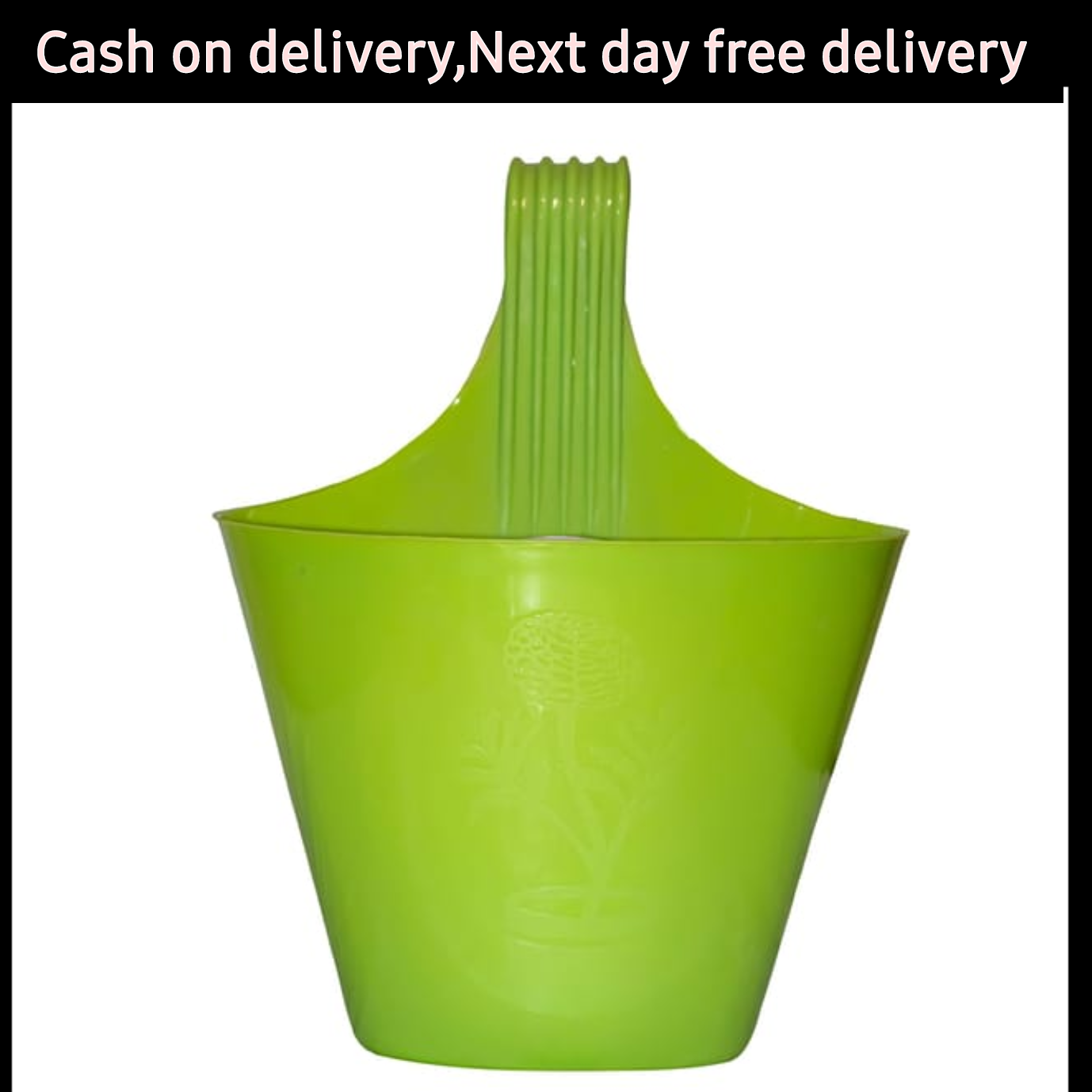 8 inch Green Single Hook Hanging Plastuc Pot Plantncr