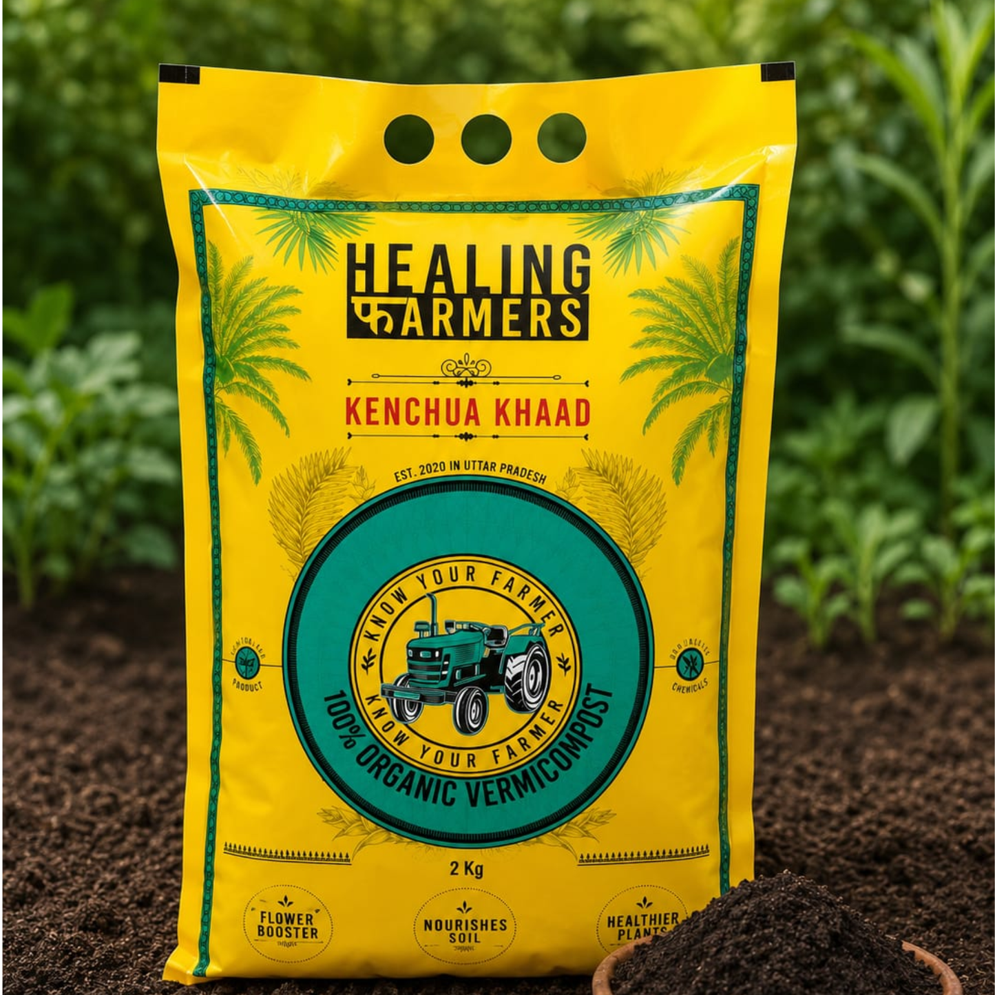 (2KG) Vermicompost Organic Manure for Indoor & Outdoor Plants