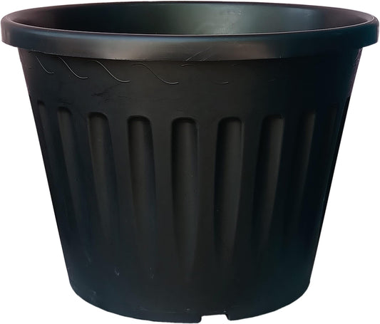 12 inch black plastic pot Plantncr