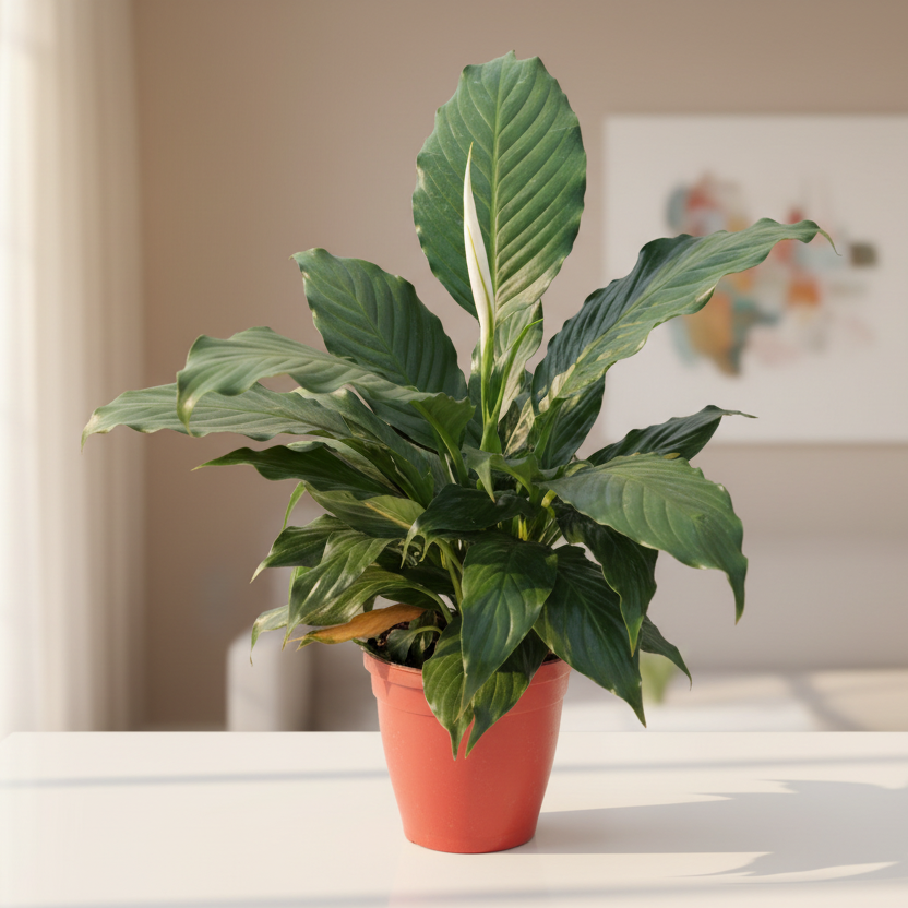 Peace lily plant in 8 inch pot Plantncr