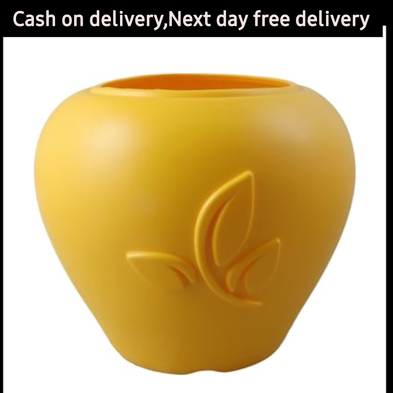 7 inch yelow premium Apple leaf plastic pot Plantncr
