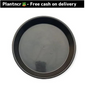 6 inch Black plastic plate Plantncr