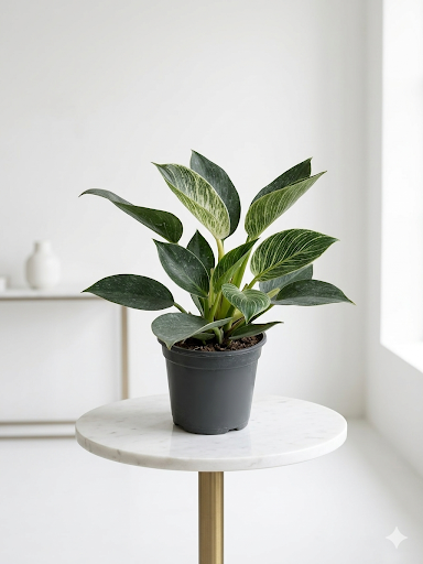 philodendron birkin plant indoor white green leaves in pot
birkin plant air purifying indoor plant india
decorative indoor plant for home philodendron birkin
low maintenance houseplant birkin plant in nursery pot