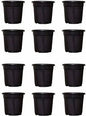 (Set of 3) 8 inch black plastic pots (Copy) Plantncr