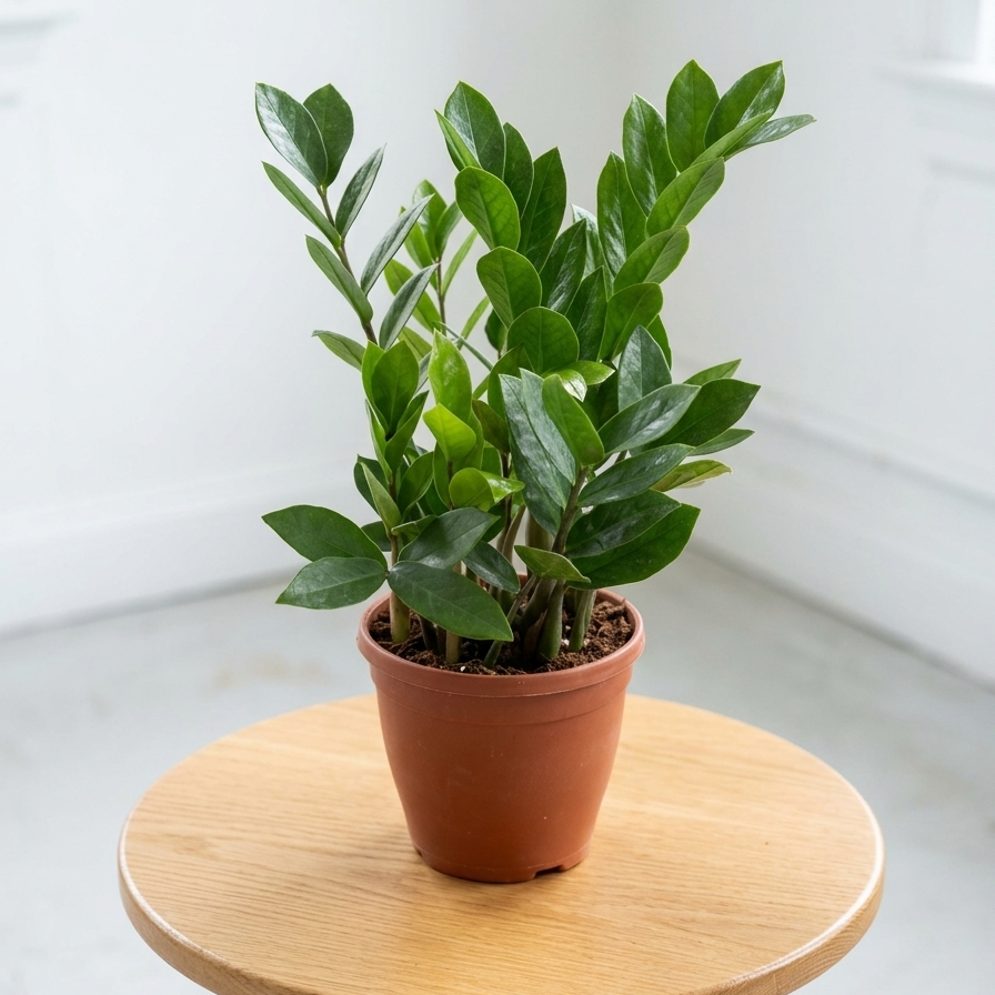 zz plant zamioculcas zamiifolia indoor plant in pot  
low maintenance indoor plant zz plant india  
air purifying zz plant for home decor  
zamioculcas zamiifolia plant on table indoor